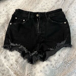 Zara Black Jean Shorts